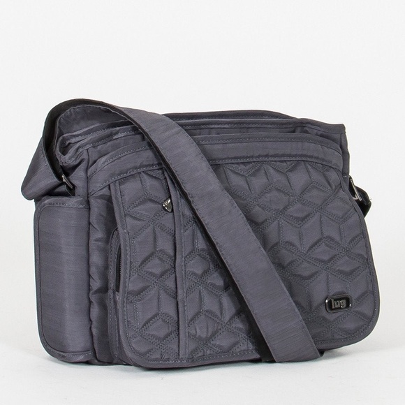 🆕Lug Wings Crossbody RFID Travel Bag | Gray - Picture 14 of 15